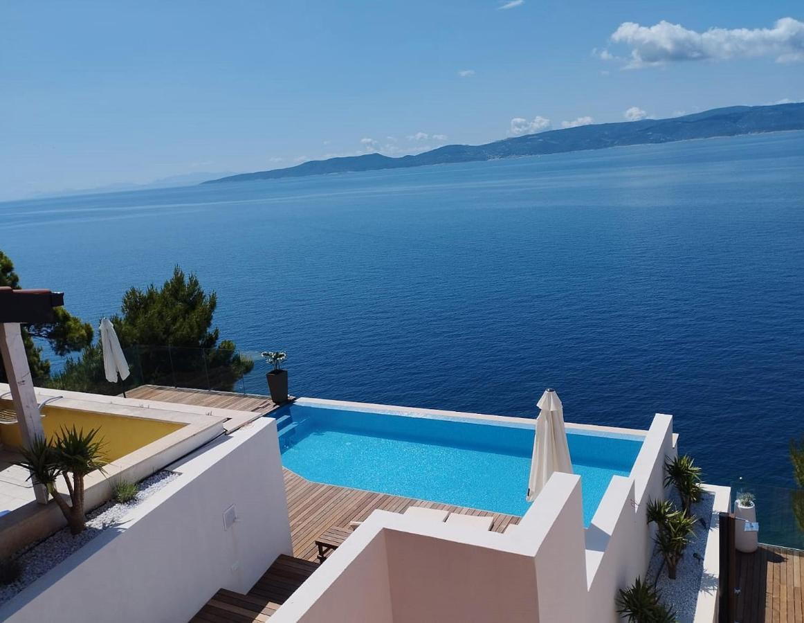 Luxury Apartments Villa Ruzmarina With New Heated Infinity Pool And Lounge Area Marusici  Buitenkant foto